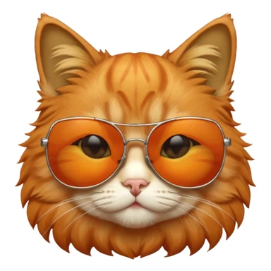 Cat with sunglasses sticker