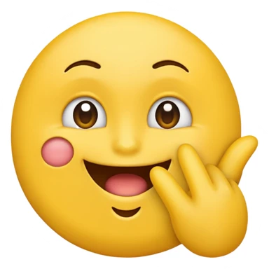 Emoji saying mhm sticker