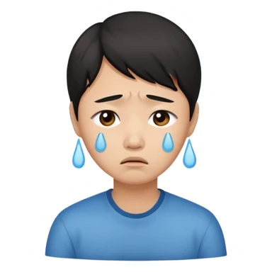 tears through cringe  asian sticker