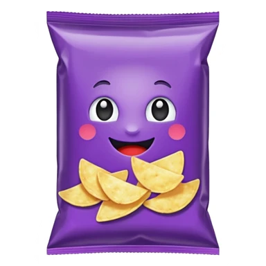 purple pacaged chip without writing sticker