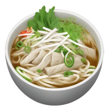 Bowl of pho sticker