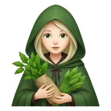 Herbal witch sticker