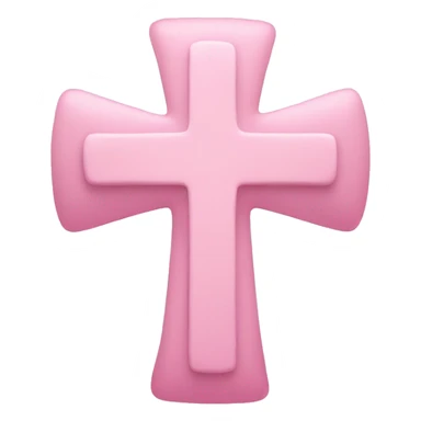 Light Pink cross sticker
