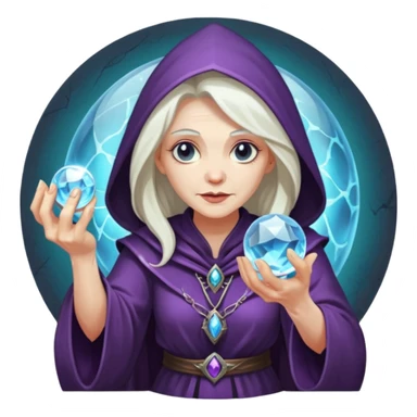 Old sorceress – Bent back, crystal ball





 sticker