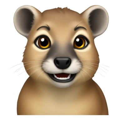 A hyrax sticker