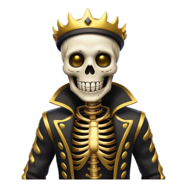 creame un emote de la skin Inferno Skeleton Balvin de fortnite sticker