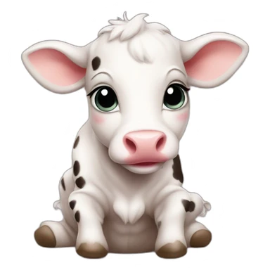 cute baby cow sticker