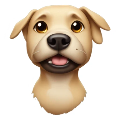 dog with poo on head sticker