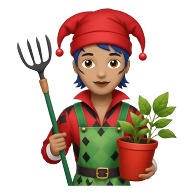 jester black and red mixed with an gardener sticker