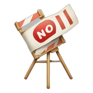 A film roll with no entry sign on it sticker