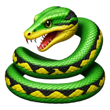 Viper toxic snake with poison sticker
