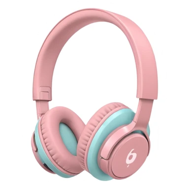 Casque bluetooth Apple rose pastel sticker