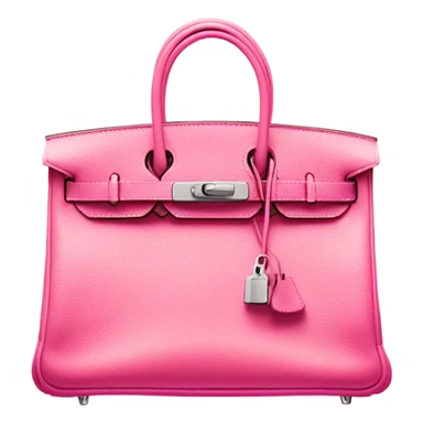 Hermes Birkin bag in pink colour  sticker