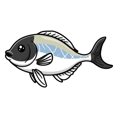 thin fish sticker