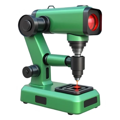 green robotic machine welding laser sticker