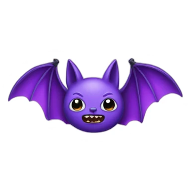 Purple bat sticker