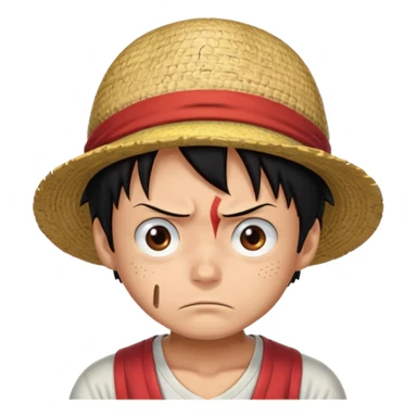 luffy sérieux  sticker