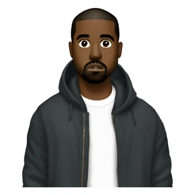 kanye west in paris sticker