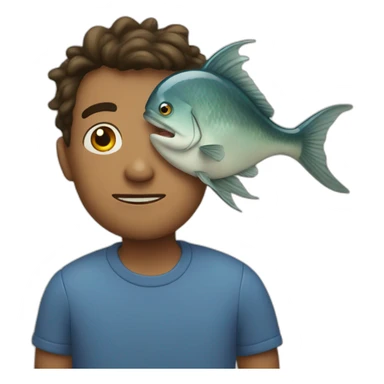 Jonah inside the fish sticker