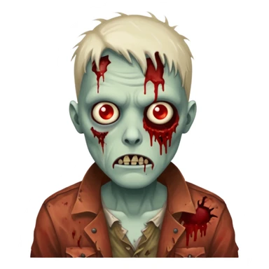 non caring zombie sticker