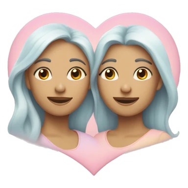 Two-hearts-coloured-light-pastel-shade sticker