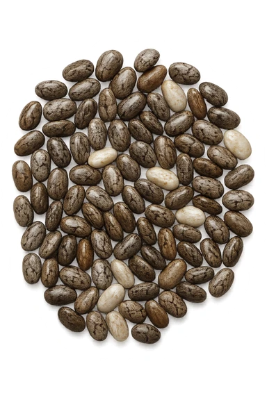 semi di chia visti dall'alto sticker