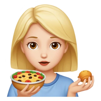 Girl wants some food  sticker