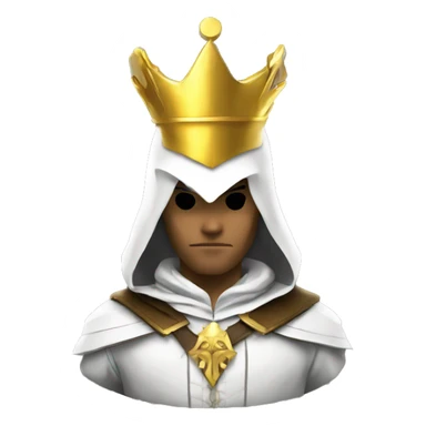Assassin's Creed with a golden crown  sticker