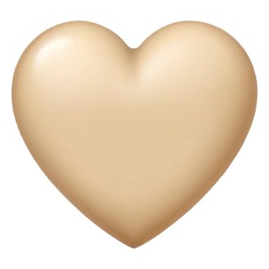 Beige heart sticker