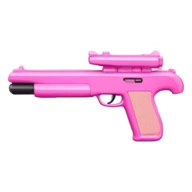 Pink gun with bow sticker