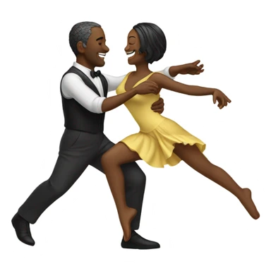 Dancing lovers sticker