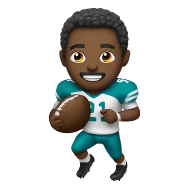 man playing football sticker