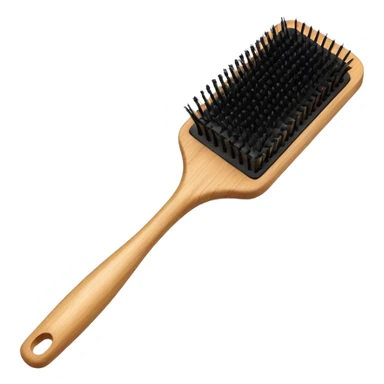 paddle brush for hair sticker