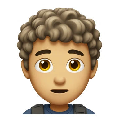 confused boy sticker