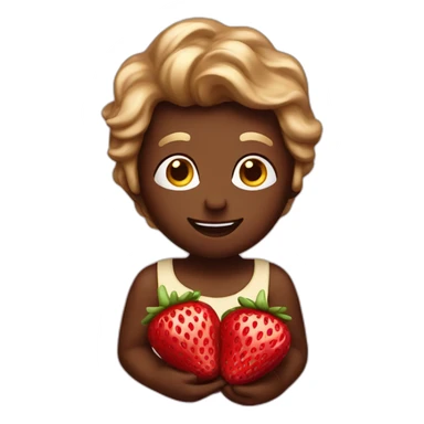 Straberry choclate sticker