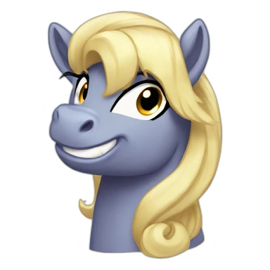 Very happy and proud pony sticker