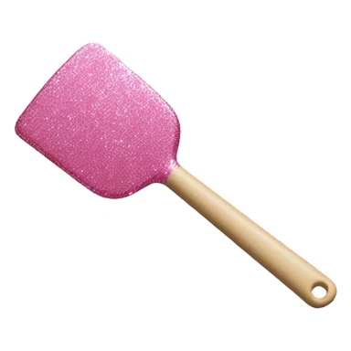 Pink glitter spatula  sticker