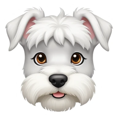 White Schnauzer sticker