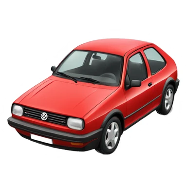 red mk4 volkswagen  sticker