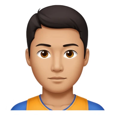 The Asian guy is into sports and is in great shape. sticker