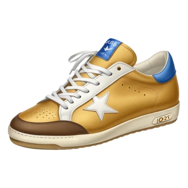 A golden goose shoe sneaker sticker