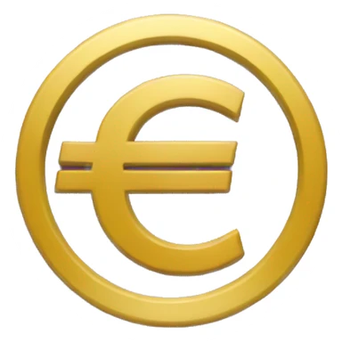 Purple euro symbol  sticker