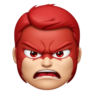Ren from Ren & Stimpy as an emoji, angry face sticker