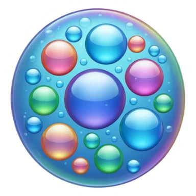 multiple bubbles each one separate sticker