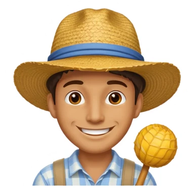 a man with luffy hat sticker