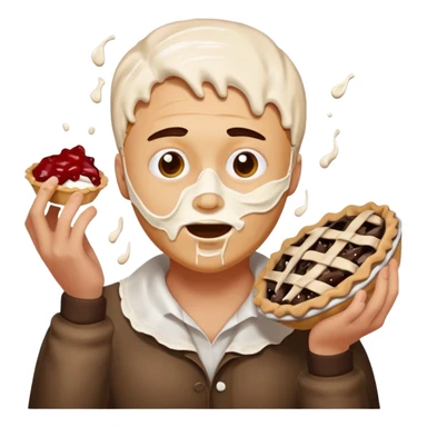 pie in the face sticker