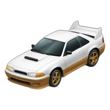 a car drifting sticker