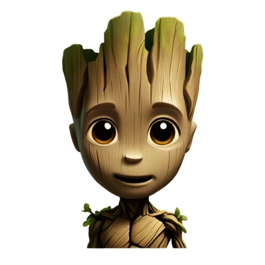 Baby groot head without body  sticker
