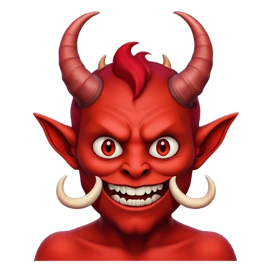 Creppy devil and shushing someone  🤫 sticker