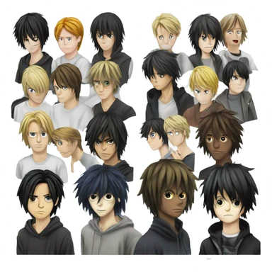 L Lawliet death note sticker